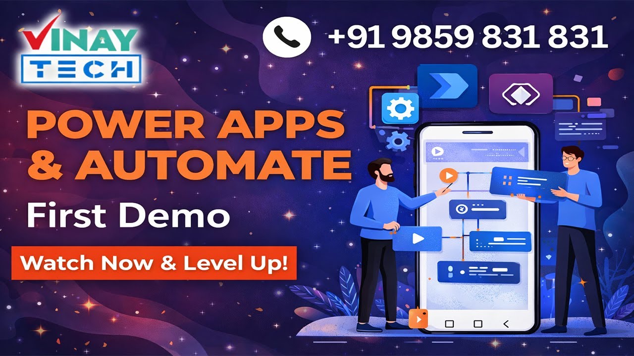 Power Apps & Automate First Demo | 06 Feb 2026 | Vinay Tech | +91 9859 831 831|