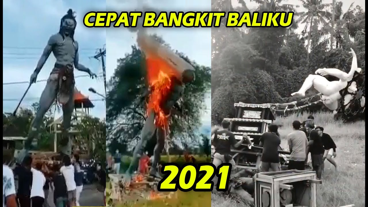 BAKAR OGOH-OGOH Sebelum Ngerupuk 2021... Astungkare BALI KEMBALI NORMAL