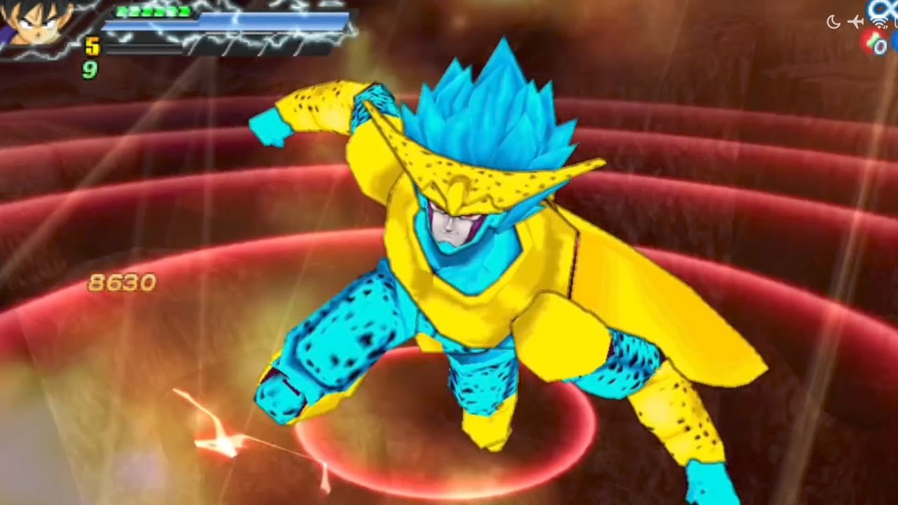 TESTANDO O CELL COM CABELO TODAS AS FORMAS E ESPECIAIS NO DBZ TTT AF MENU PERMANENTE 