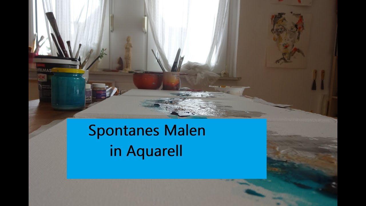 Spontanes Malen in #Aquarell - Heilsame Wohlfühlmomente für Dich💗