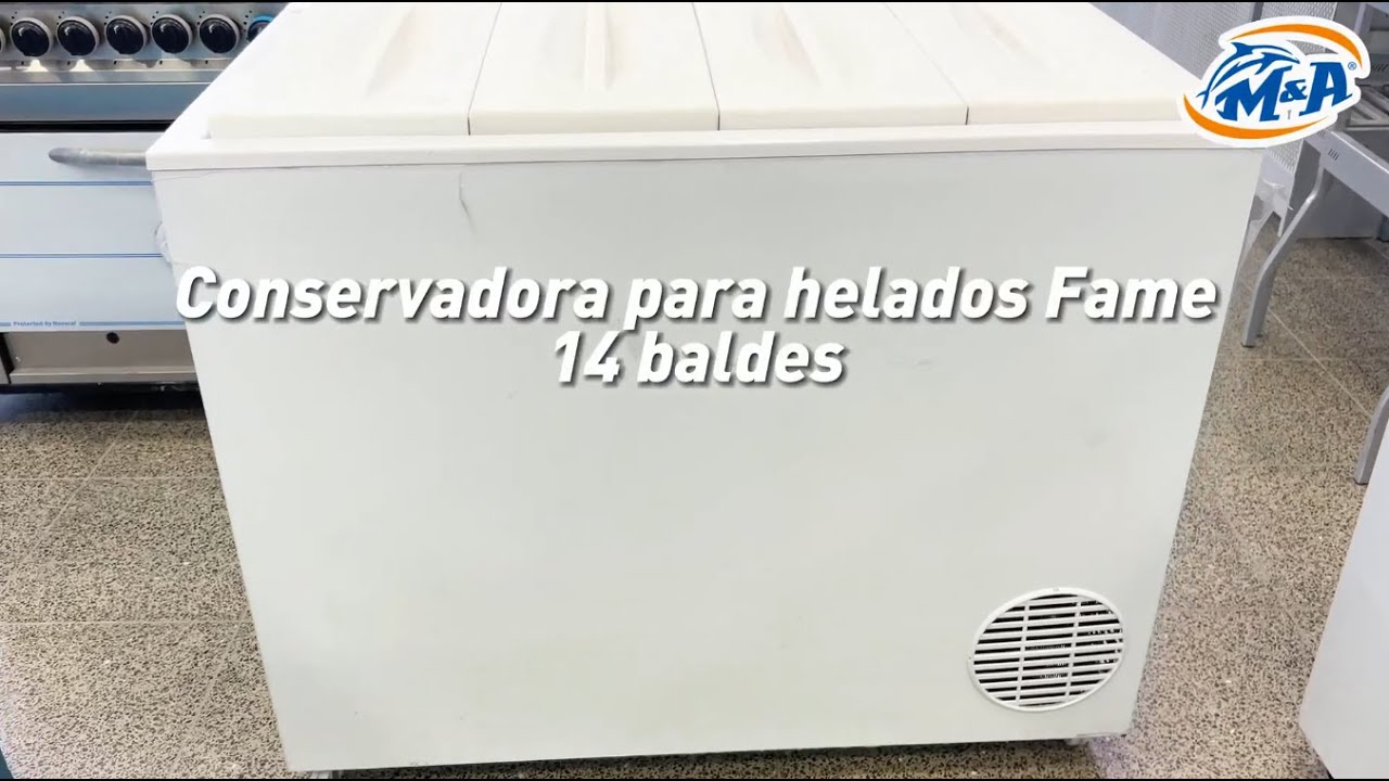 CONSERVADORA PARA HELADOS FAME de 14 Latas - MYA Equipamientos Comerciales