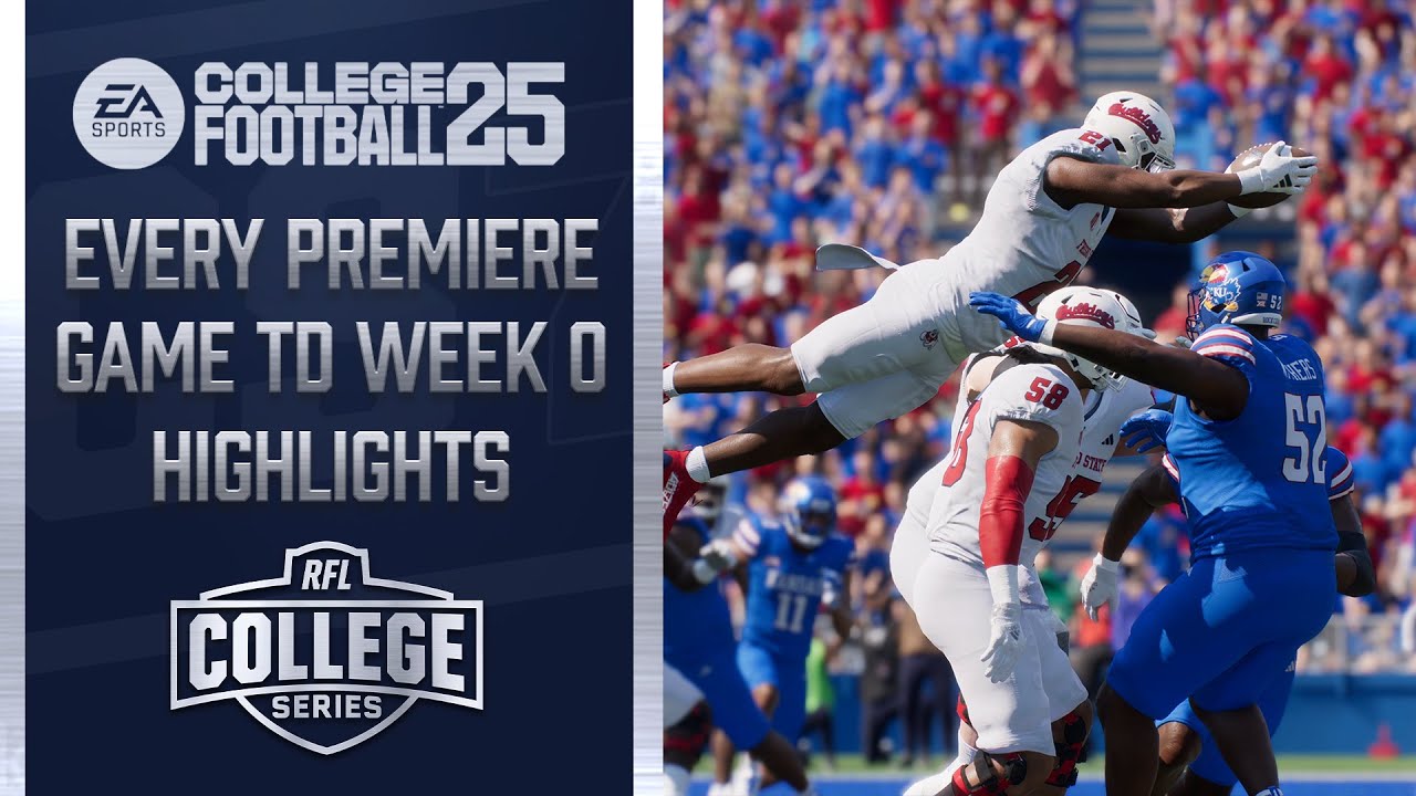 College Football 25: Every TD Scored In Week 0 College Series Premiere Games! | RFL College Series 7