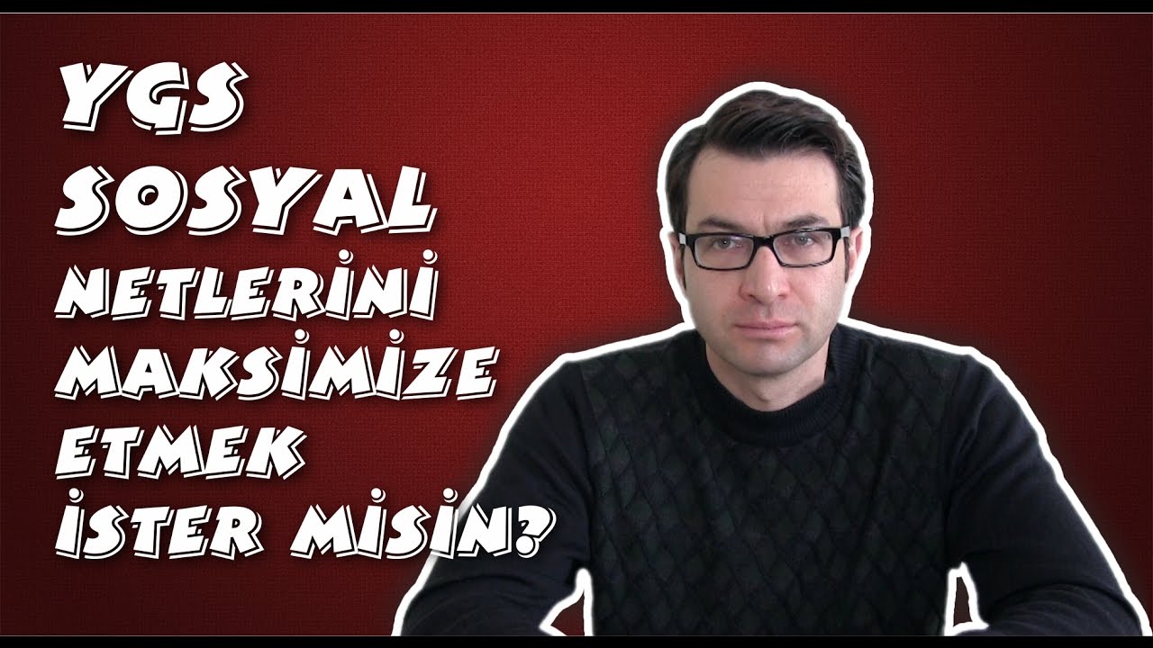 YGS Sosyal Netlerini Maksimize Etmek İster misin?