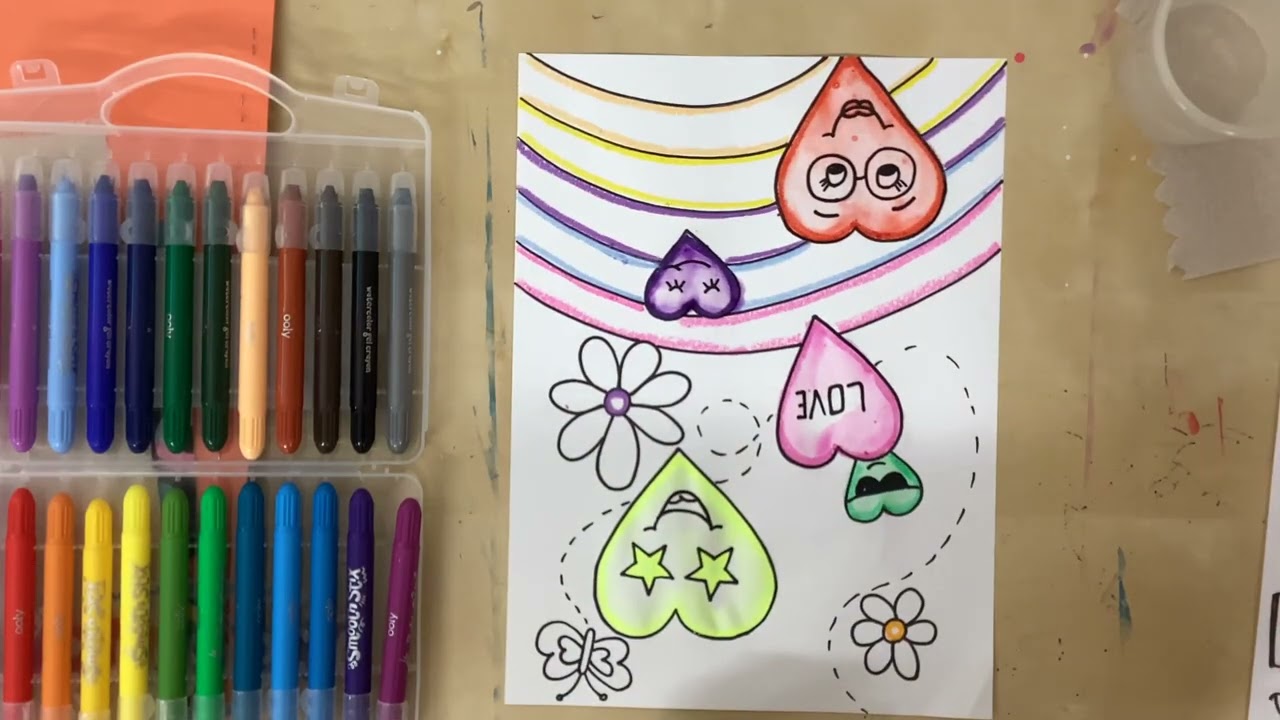Chris Uphues inspired heART (Cassie Stephens’ lesson)
