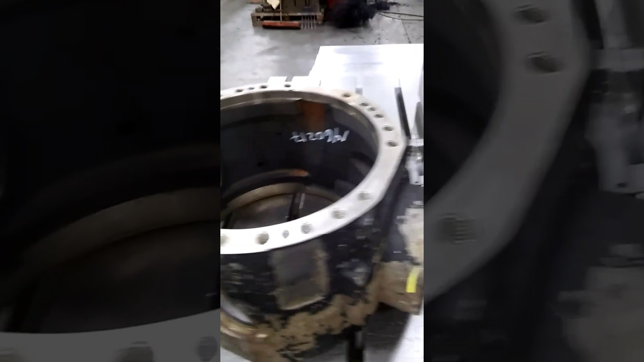 Turning cast iron trunnion on the nomura first