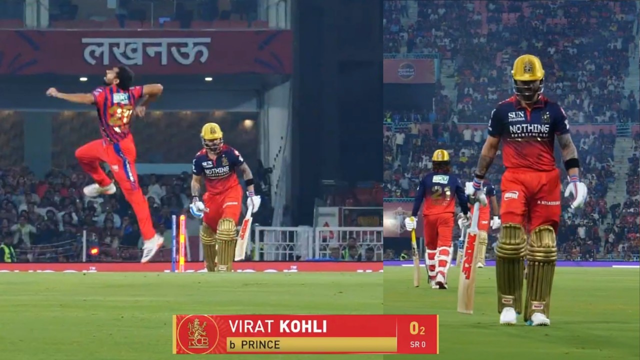 Prince Yadav clean bowled Virat Kohli on 0 | Virat Kohli wicket Prince Yadav | RCB vs LSG IPL 2026
