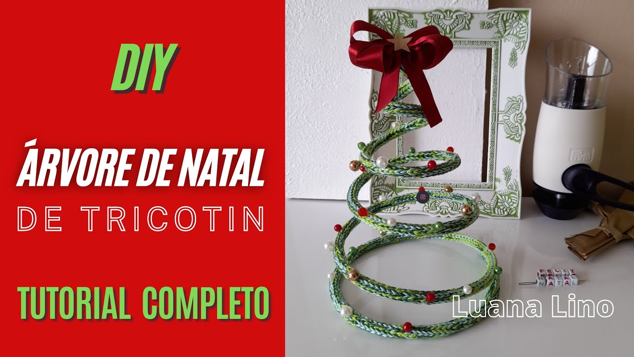 ÁRVORE DE NATAL EM TRICOTIN 🌲 [Tutorial Completo]