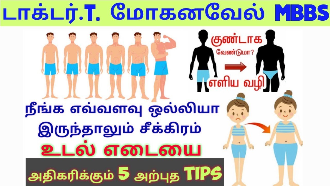 Weight Gain Tips Tamil-
5 Natural secrets-@Home-
Dr MOHANAVEL