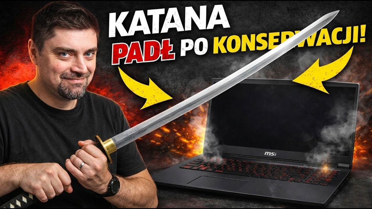 Naprawiam laptop MSI KATANA, martwy po konserwacji klienta!