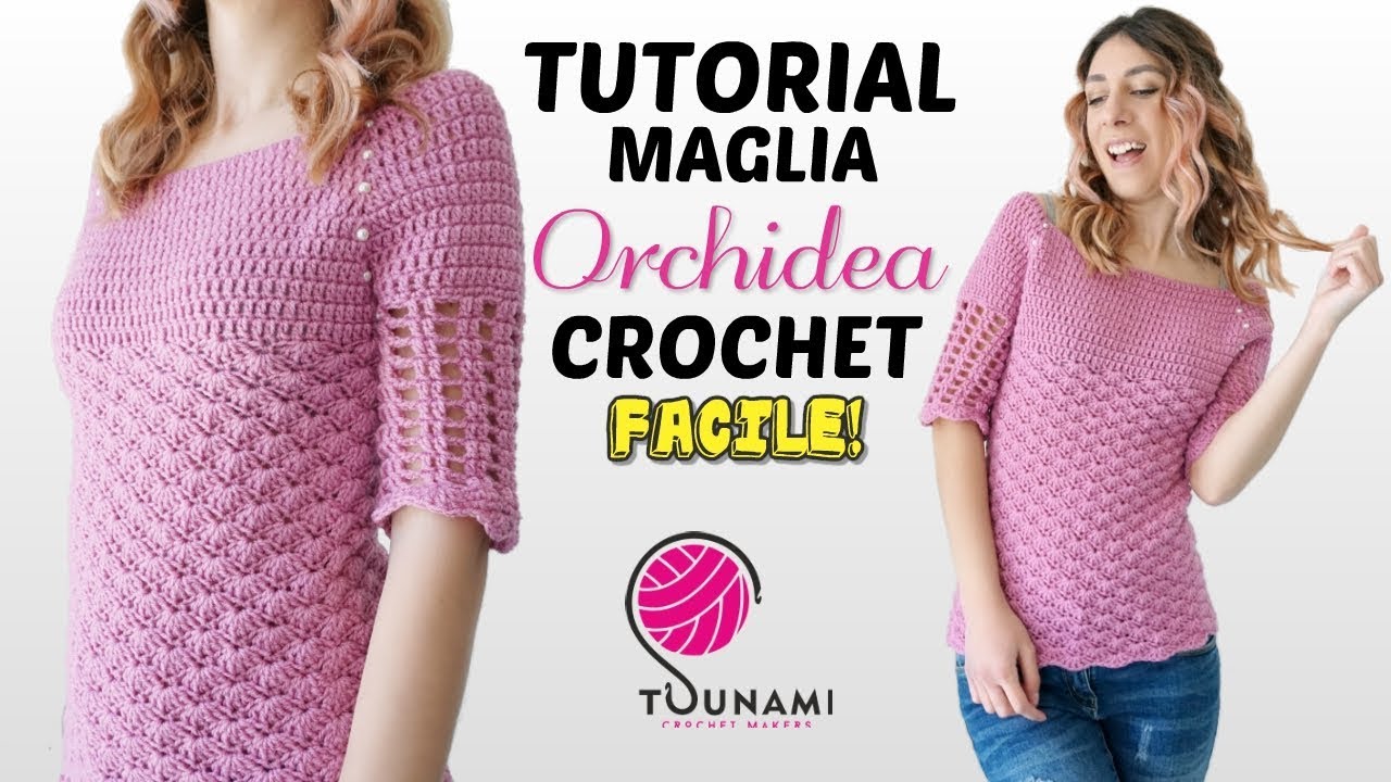 TUTORIAL MAGLIA UNCINETTO TOP DOWN - 