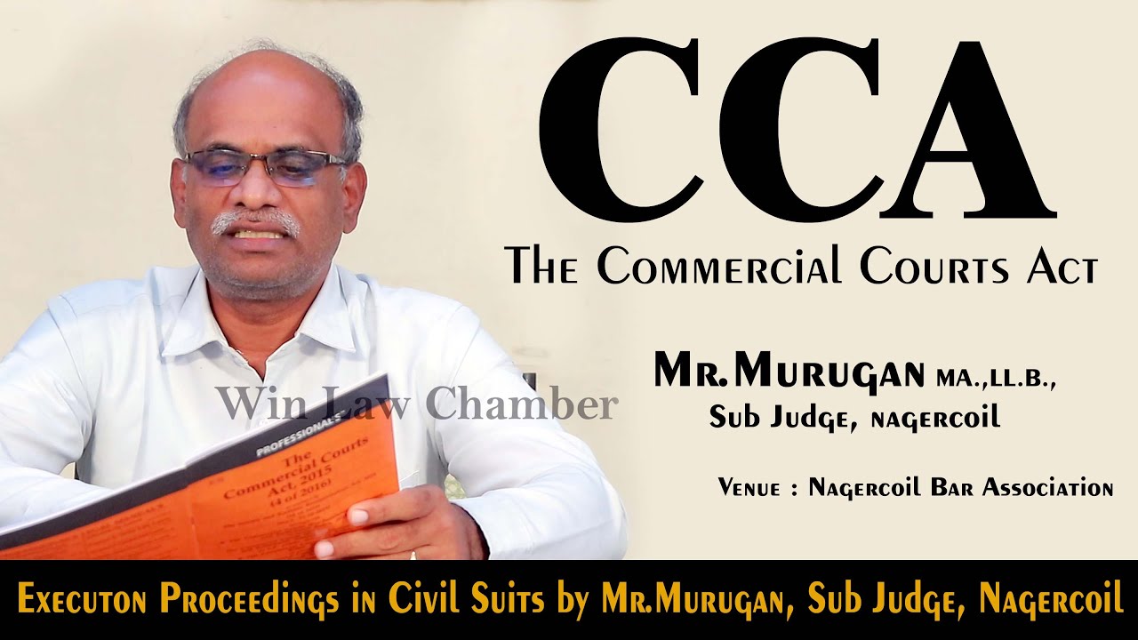 #courtproceedings | The Commercial Courts Act class by Mr.Murugan MA.,LL.B, Sub Judge, Nagercoil