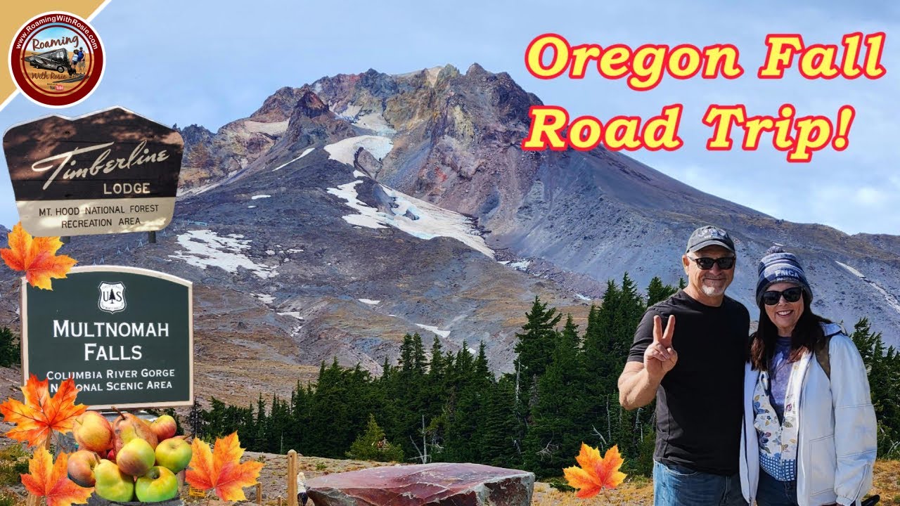 **Oregon Fall Road Trip | 4 Waterfalls, Historic Timberline Lodge & Hood River Fruit Loop! 🍎
