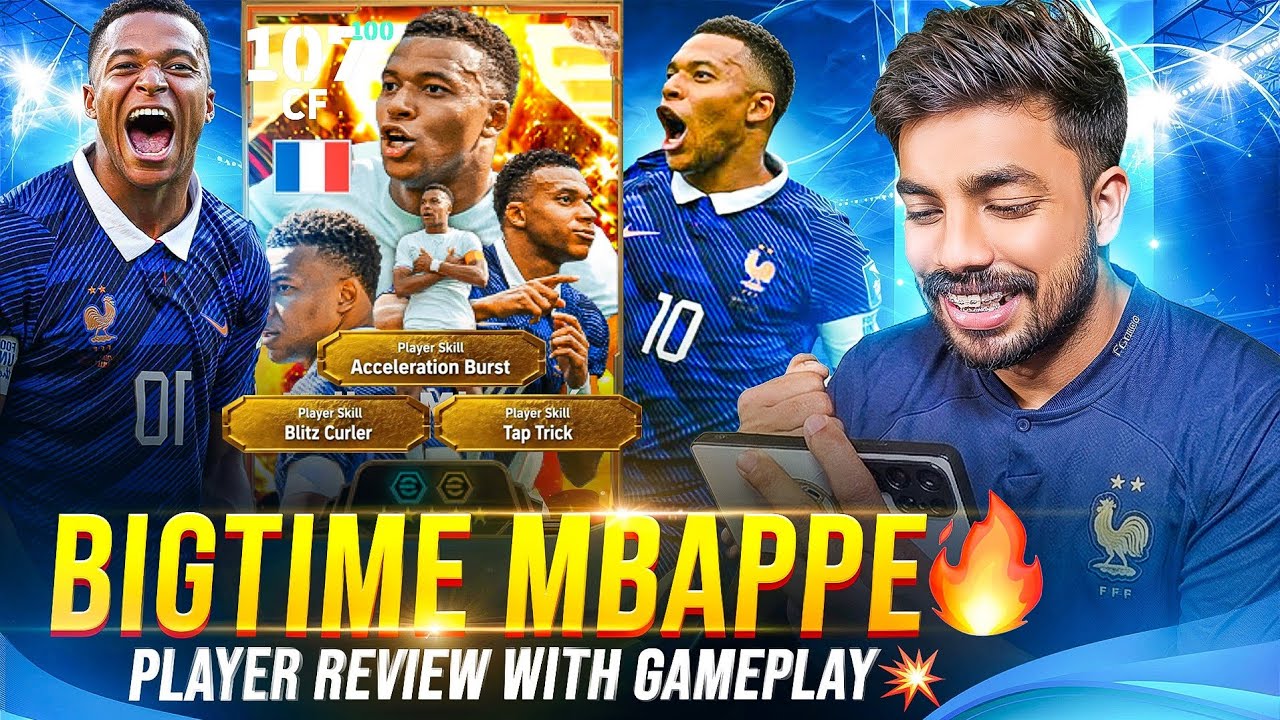 BIGTIME MBAPPE PLAYER REVIEW WITH GAMEPLAY 🥶🔥 || BEST PLAYER PROGRESSION💯 || HE'S A BEAST💀❤️&zwj;🔥