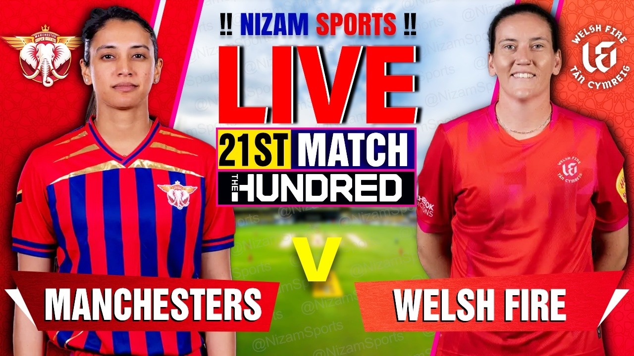 🔴Live: Manchester Super Giants vs Welsh Fire | 21st Match | Live Cricket Score & Commentary