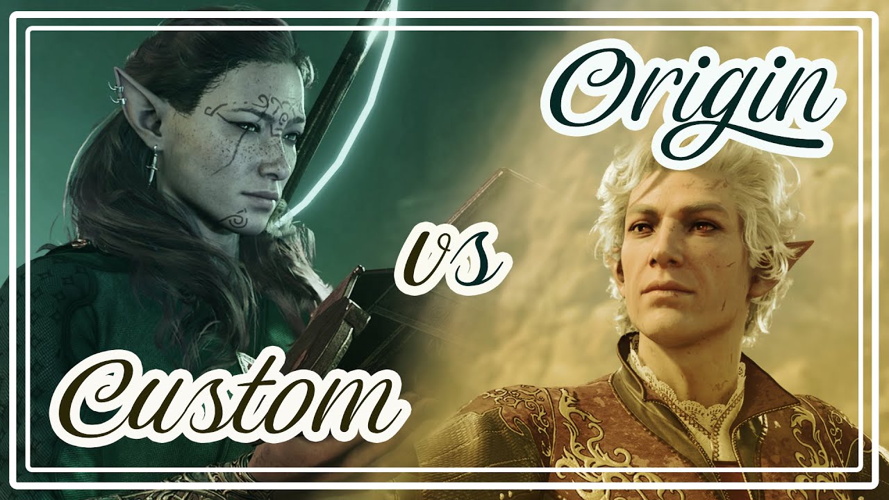 Custom vs Origin characters - Baldur's Gate 3