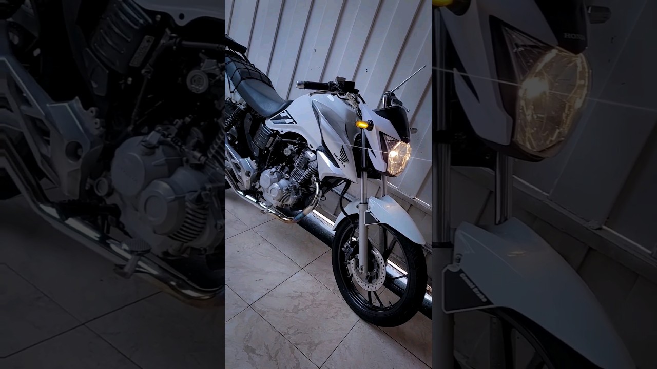 fan 160 montadinha branca #vaiprofycaramba #moto