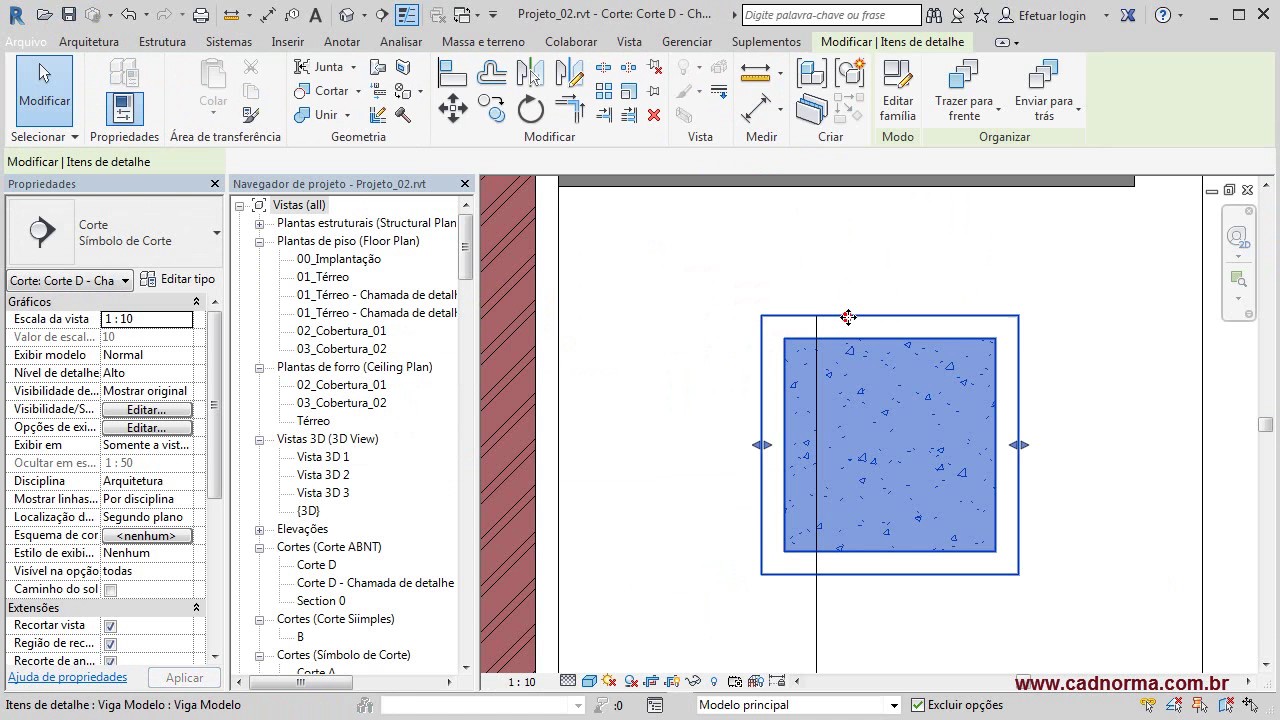 Revit III - I -19 - Itens ou Componentes de Detalhe - Parte III