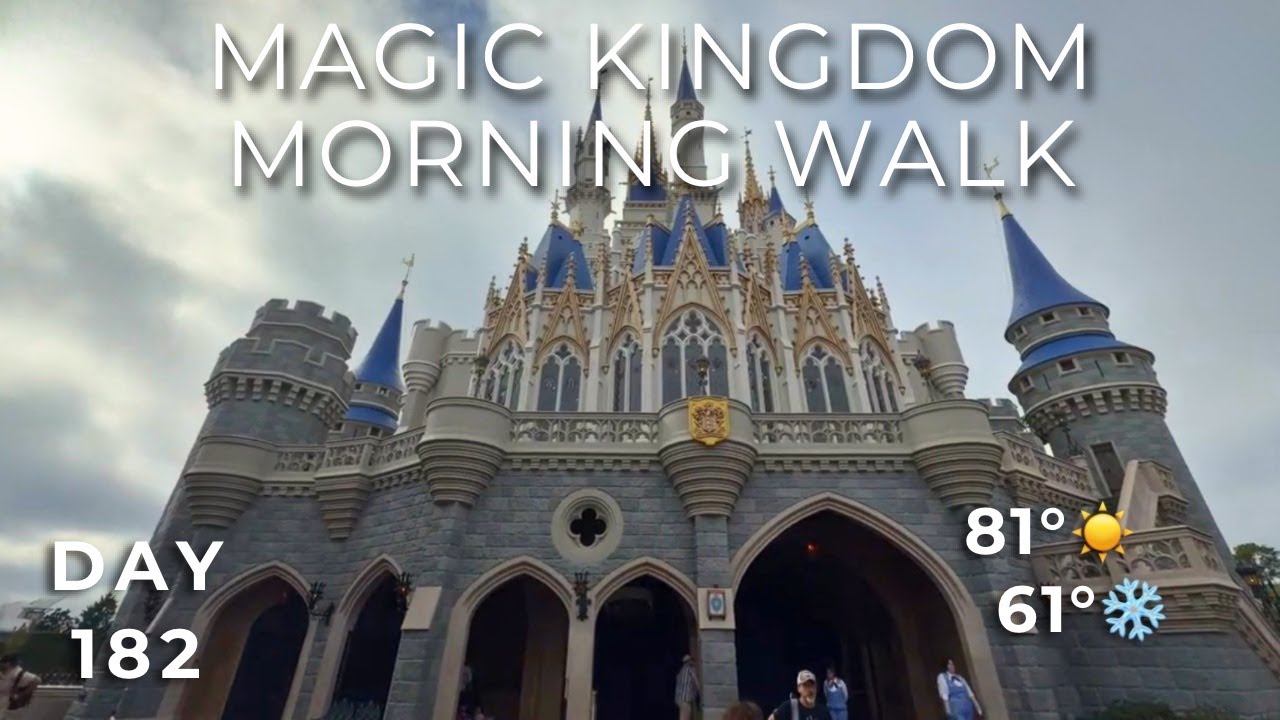 🔴 LIVE: Morning — Calm Disney World Walk & Opening Show | Day 182 | #TDWSS