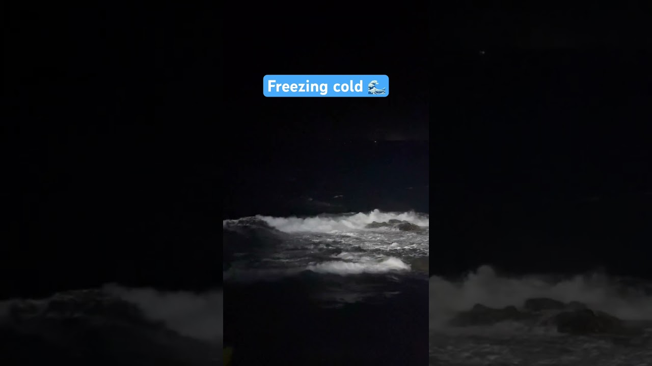 A real Canadian winter night on the Atlantic 