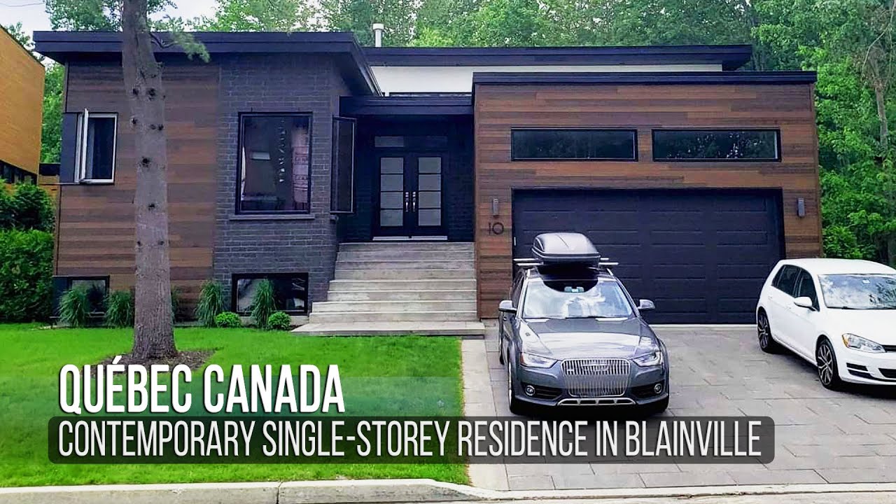 Contemporary single storey residence | 10 rue d'Apremont Blainville | Laurentides Quebec Canada