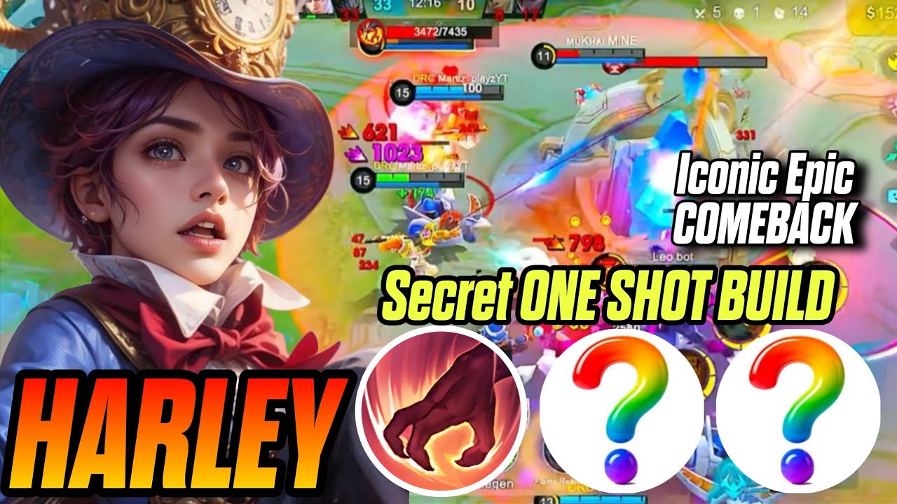 You Are Not Ready For this EPIC COMEBACK🤯 Harley Secret ONE SHOT Build - MLBB 