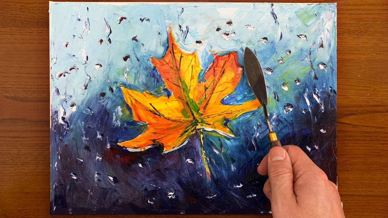 Autumn Painting / Easy Acrylic Painting / Step by Step Tutorial