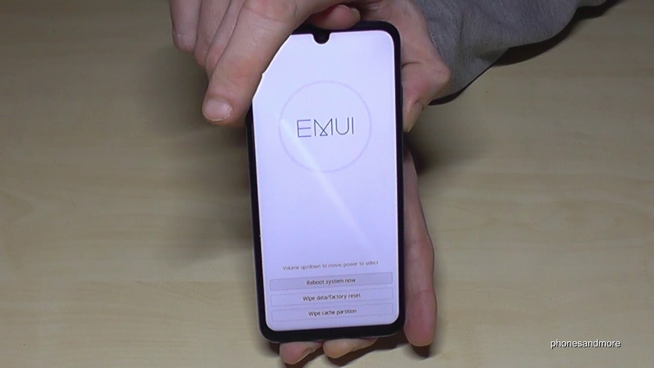 Huawei P Smart (2019): How to make a factory data reset (hardreset) with the buttons?