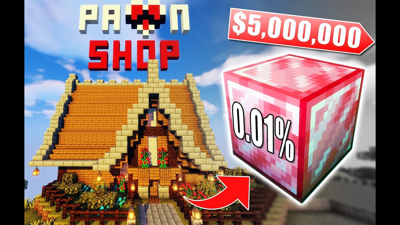 Buying an INCREDIBLY RARE Diamond Block (0.01% chance) | Minecraft Pawn Stars E1