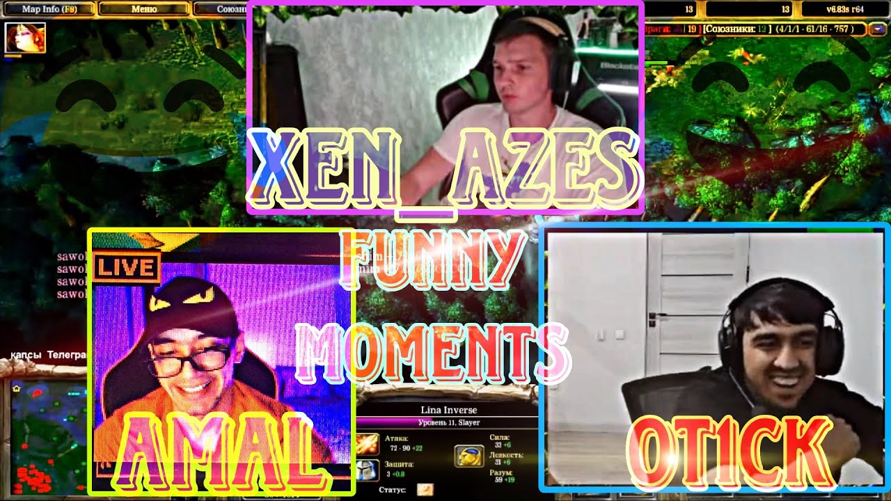 Ot1ck & Amaldoterovich & XEN_AZeS funny😂 moments😍