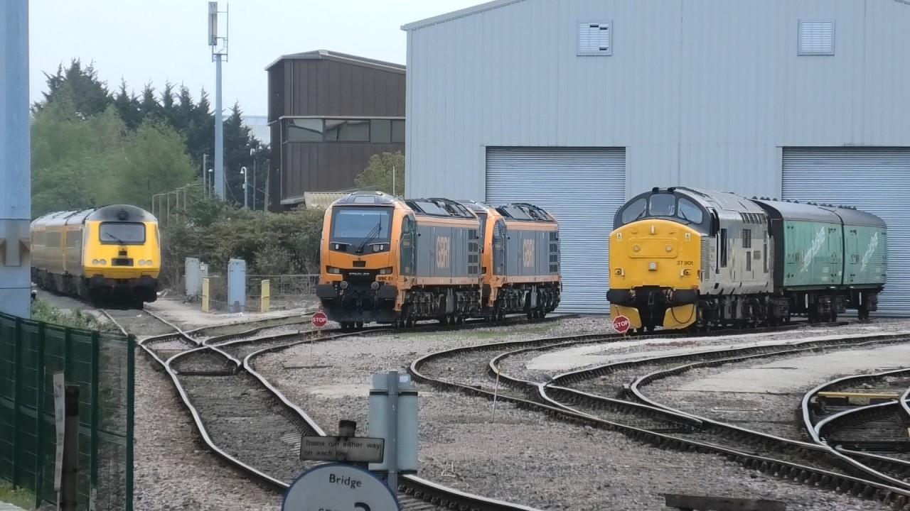 Leicester LIP Depot With Some Shunting Around +  Station Freight ... 25-04-26
