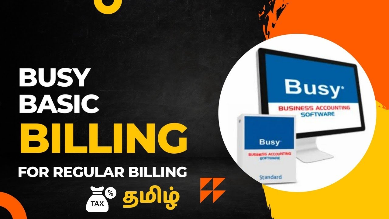 Busy GST Software Tutorial Tamil - Retail Shop Billing in Tamil (Basic Version) | Step-by-Step Guide