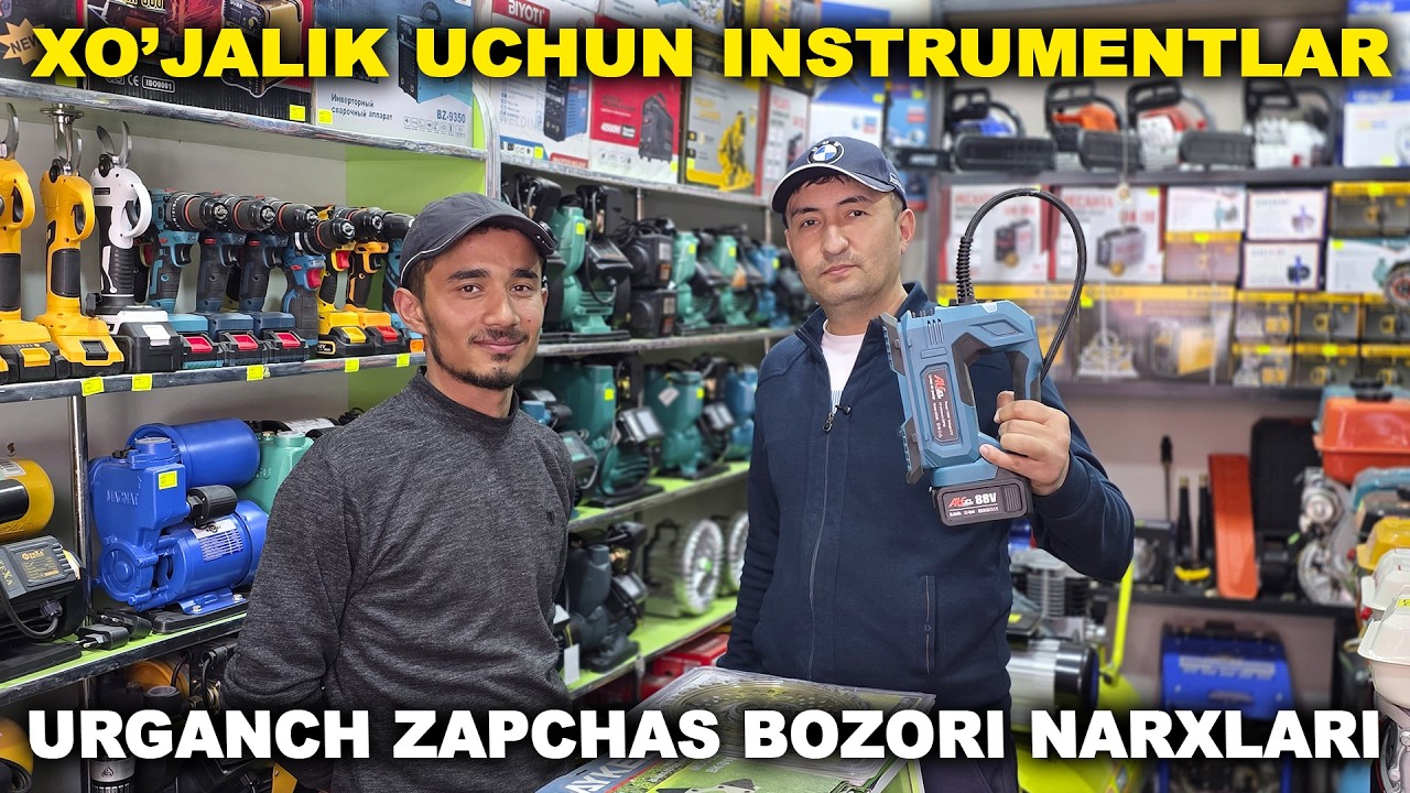 XO'JALIK UCHUN INSTRUMENTLAR URGANCH ZAPCHAS BOZOR NARXLARI 2026