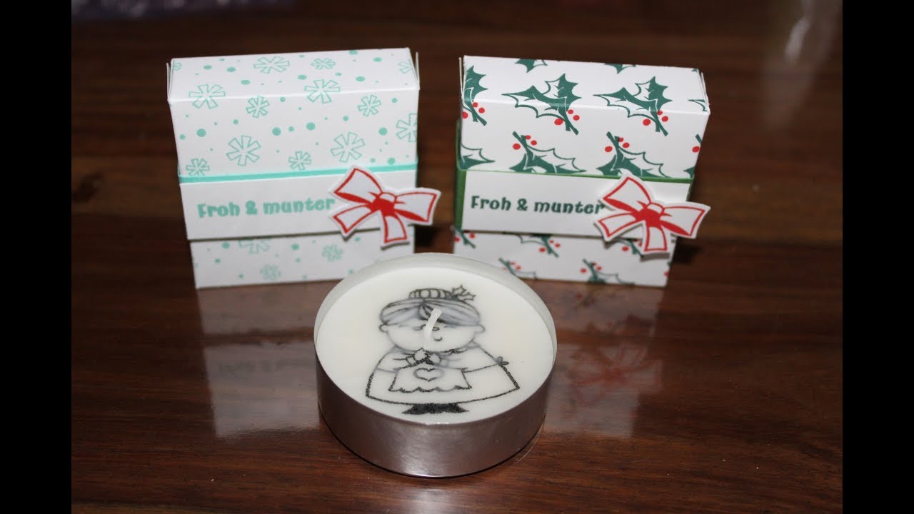 Teelicht bestempeln und verpacken Stampin' UP!!