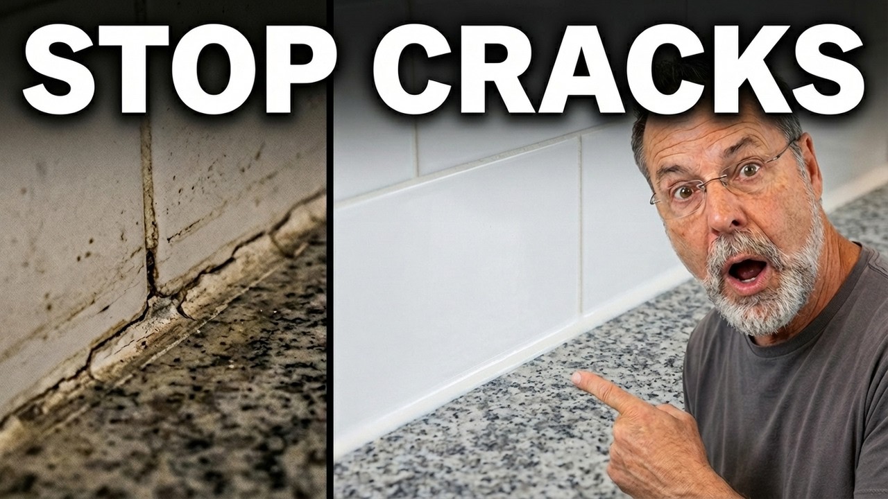 Stop This Crack Between Counter And Backsplash From Coming Back! (Pro Secret)