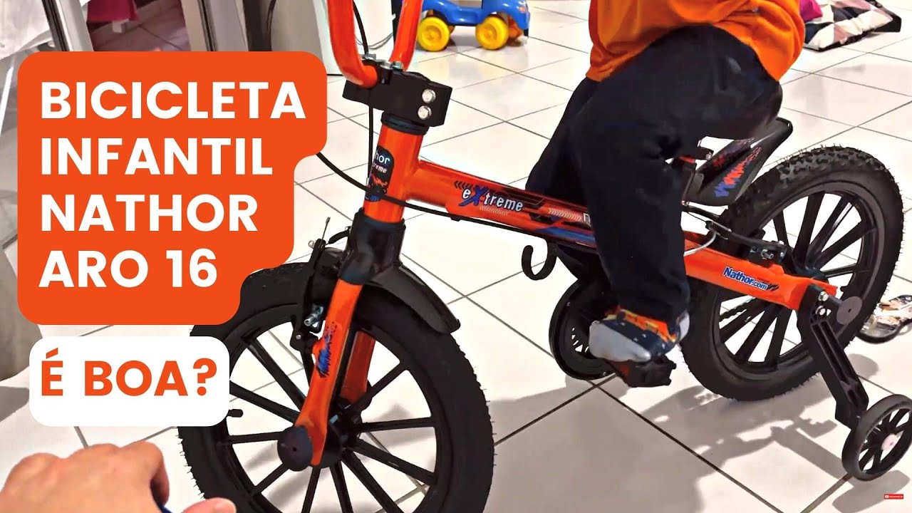 Bicicleta Infantil Nathor Aro 16 Extreme é boa? Review e análise da bicicleta e todos os detalhes