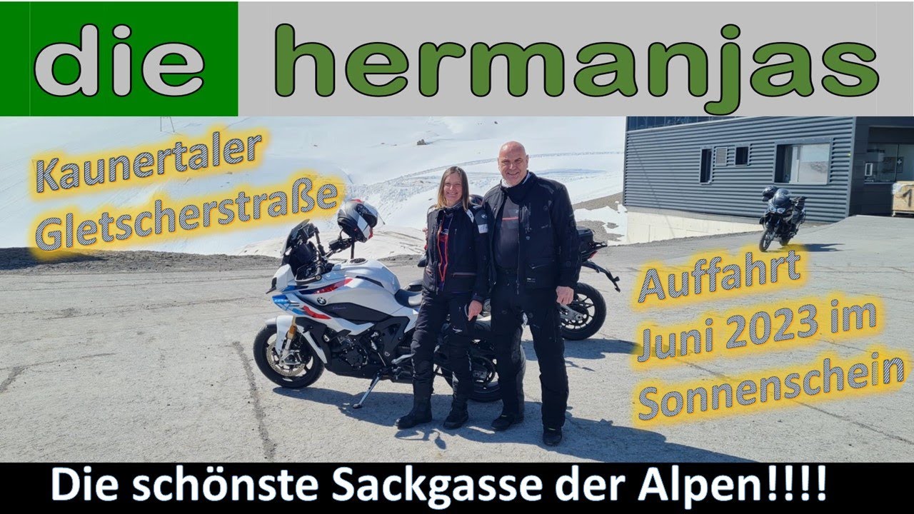Auffahrt Kaunertaler Gletscher im Juni 2023 bei sch&ouml;nstem Wetter