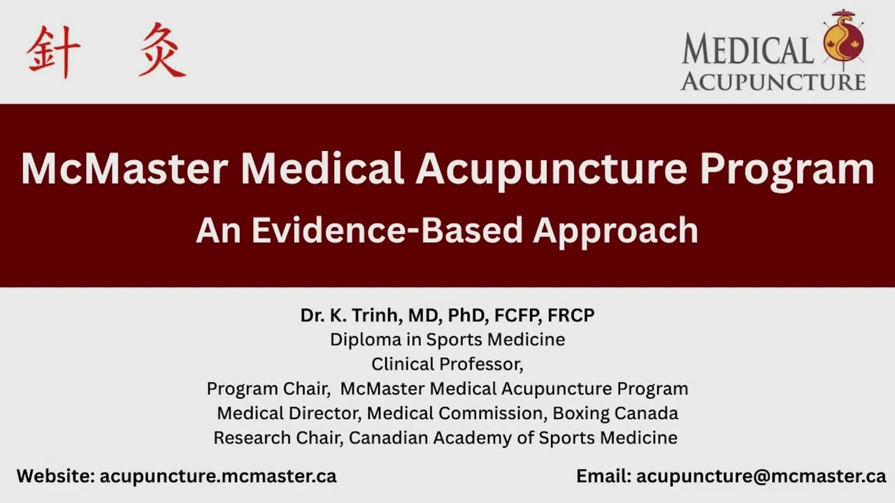 McMaster Medical Acupuncture Program: CV 17 Point Demonstration