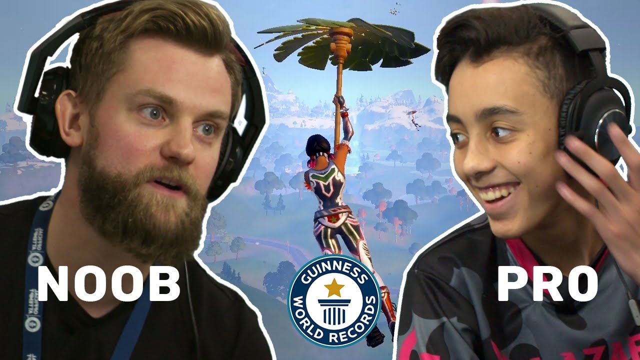 $1,000,000 Fortnite pro SCHOOLS noob - Guinness World Records
