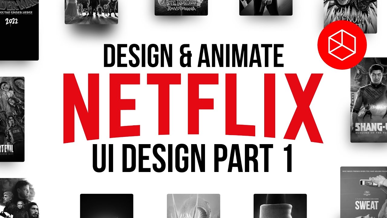 NETFLIX style UI Design PART 1 Tutorial - Design & Prototype #AdobeXD