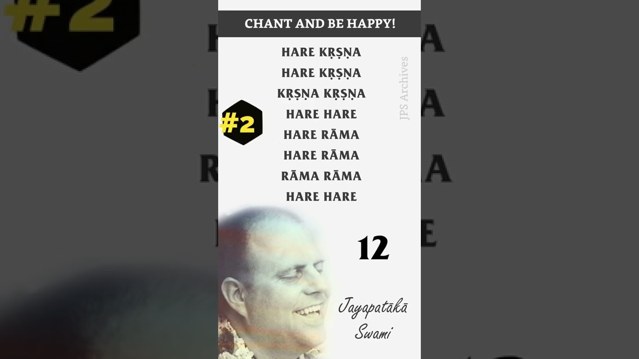 Chant 16 rounds of Hare Krishna mantra with HH Jayapataka Swami Maharaj