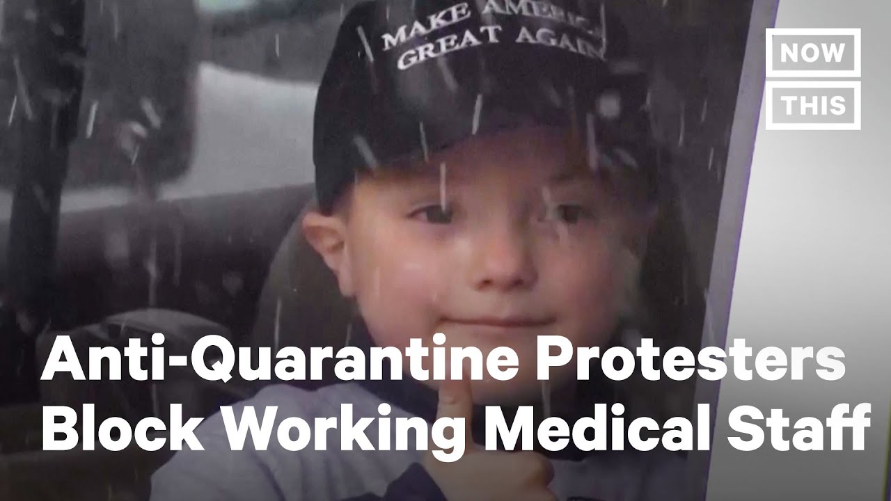 Social Distance Protest Blocks Medical Staff From Work | NowThis