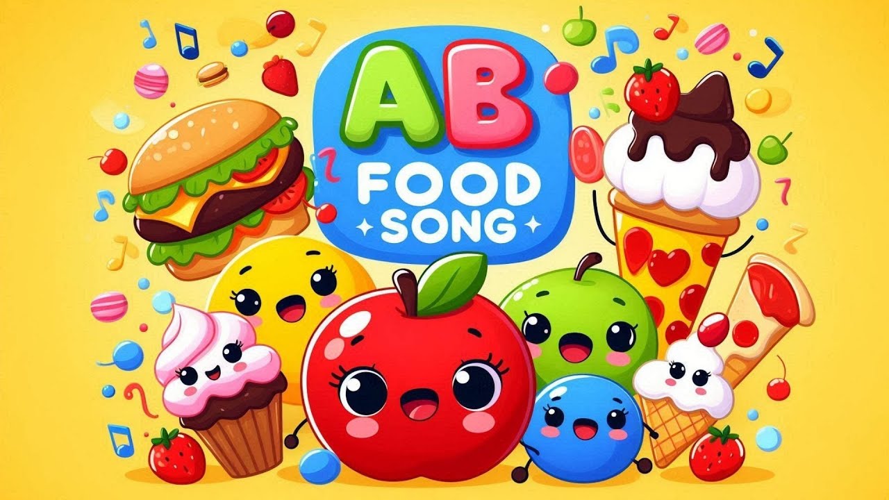 Learn ABC with Food 🍎🍰 | Alphabet Song for Children
