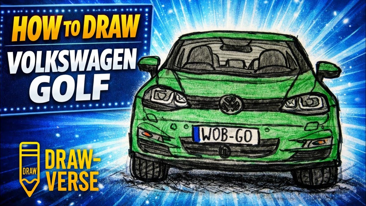 REALISTIC VOLKSWAGEN DRAWING || CARS DRAWINGS P.17