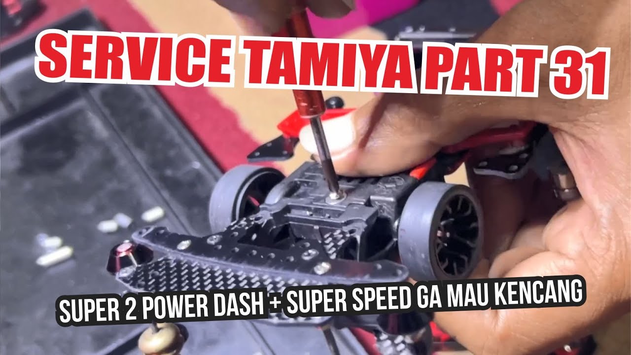 Service Tamiya Part 31 Mini4WD Damper Tidak Mau Kencang