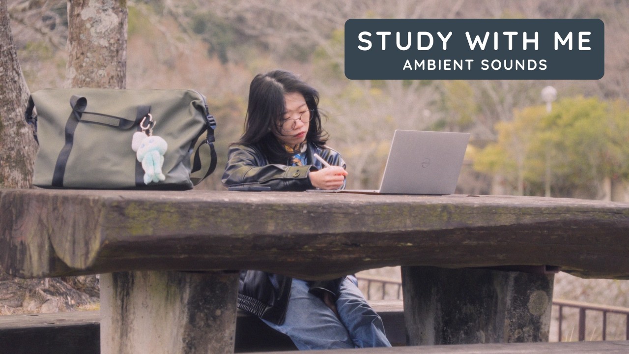 studying in ambient nature 📚・ft. Däsh Weekender 2.0 🎒