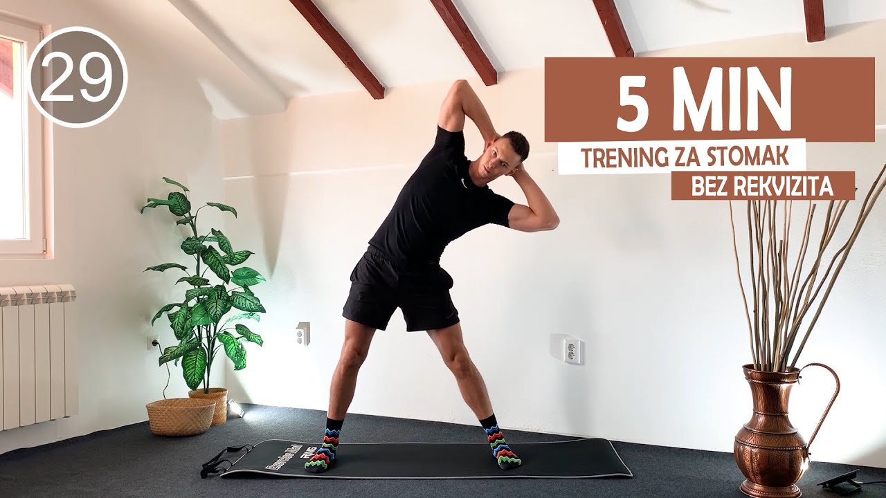 5 MINUTA TRENING ZA STOMAK | iz stojećeg stava | Nedim Musić