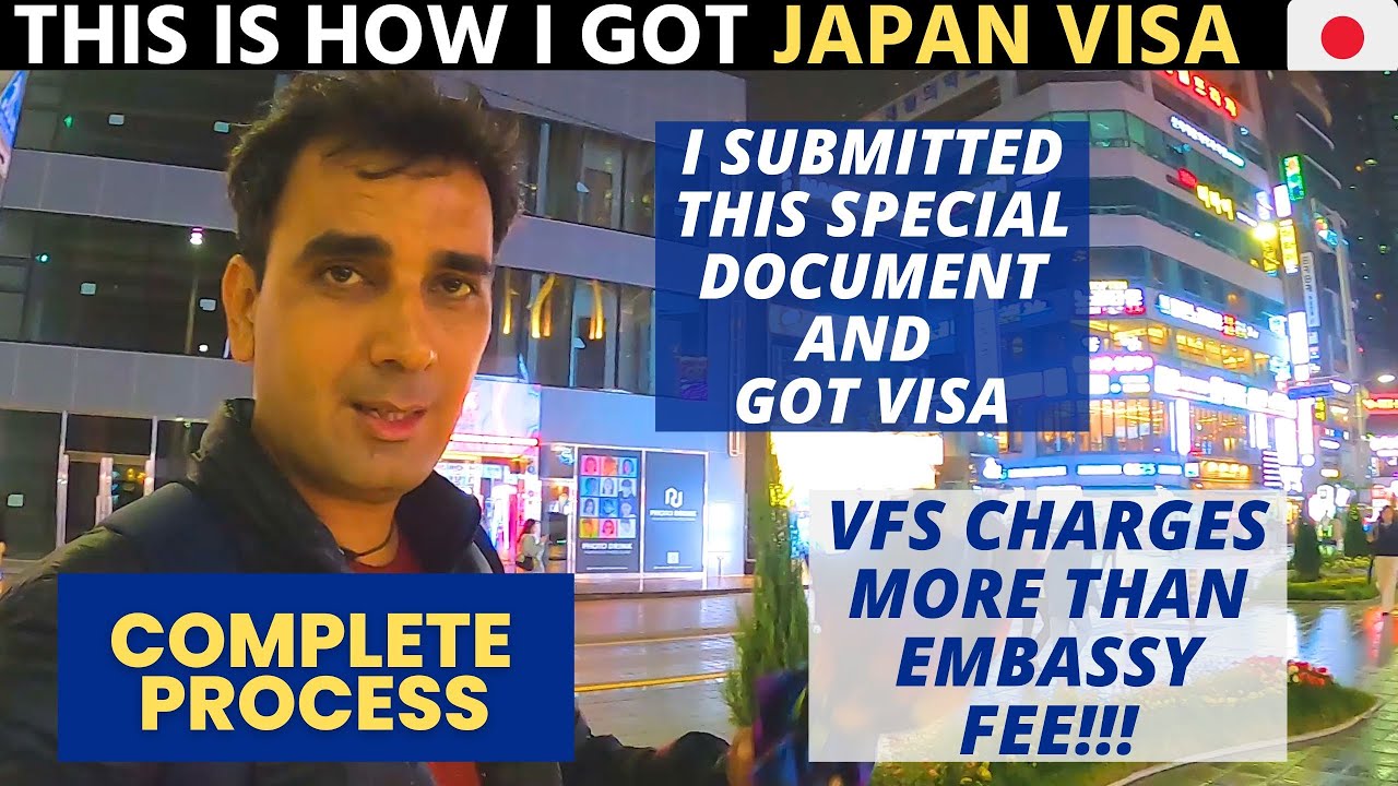 HOW i got MY JAPAN VISA in just 5 DAYS? | VFS extra charges are PAIN!