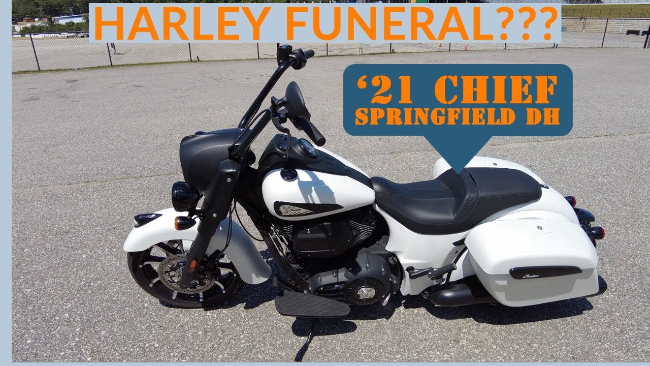 2021 Indian Chief Springfield Dark Horse Ride Review 4K test ride