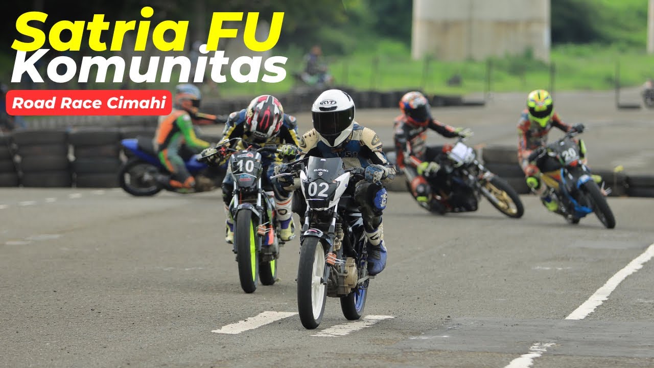 Balap Suzuki Satria FU Komunitas di Sumber Production Road Race Cimahi 2024