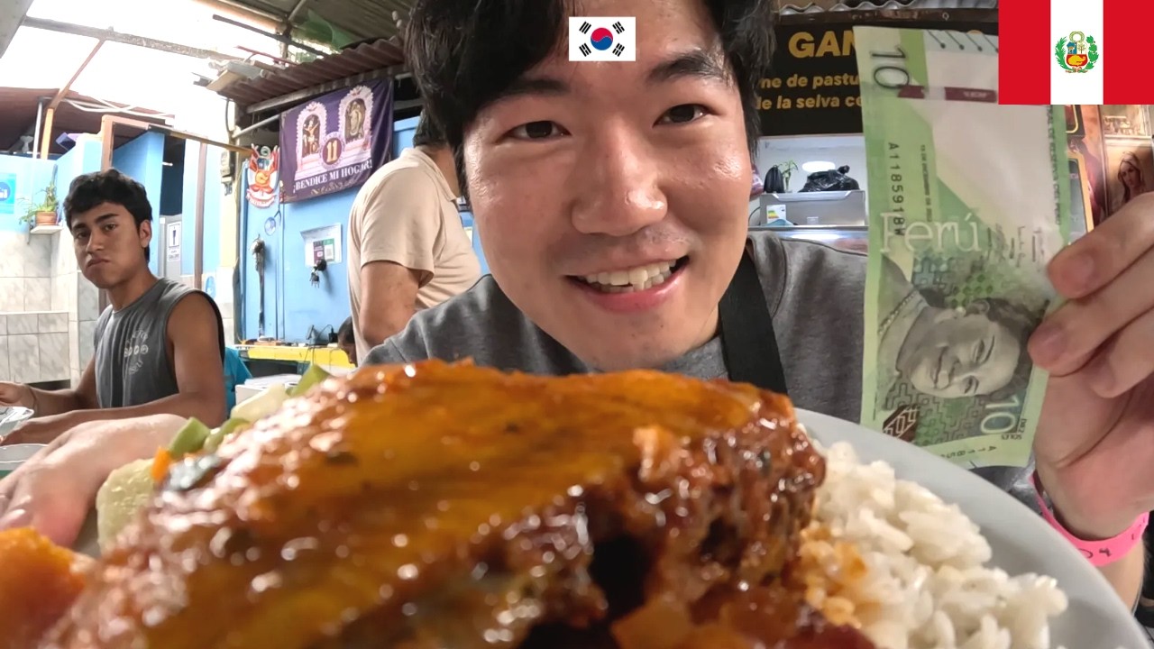 Coreano sobreviviendo solo con 10 USD en Barranco, Lima !!!